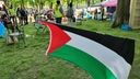 Pro-palästinensische Studenten wollen im Hofgarten bis zum 16. Mai campieren, um auf die Lage im Gazastreifen aufmerksam zu machen