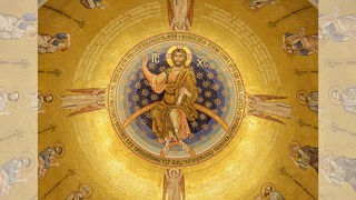 Himmelfahrt Jesu Christi, Deckenfresko in der St. Sava-Kirche, Belgrad, Serbien, Europa