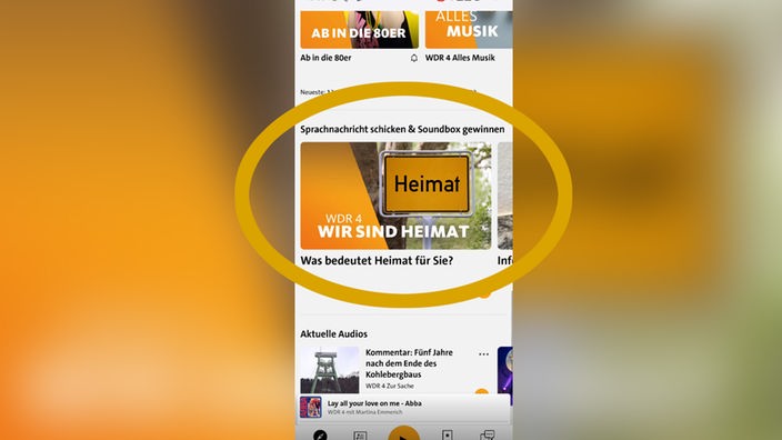 App-Screenshot: Sprachnachricht schicken